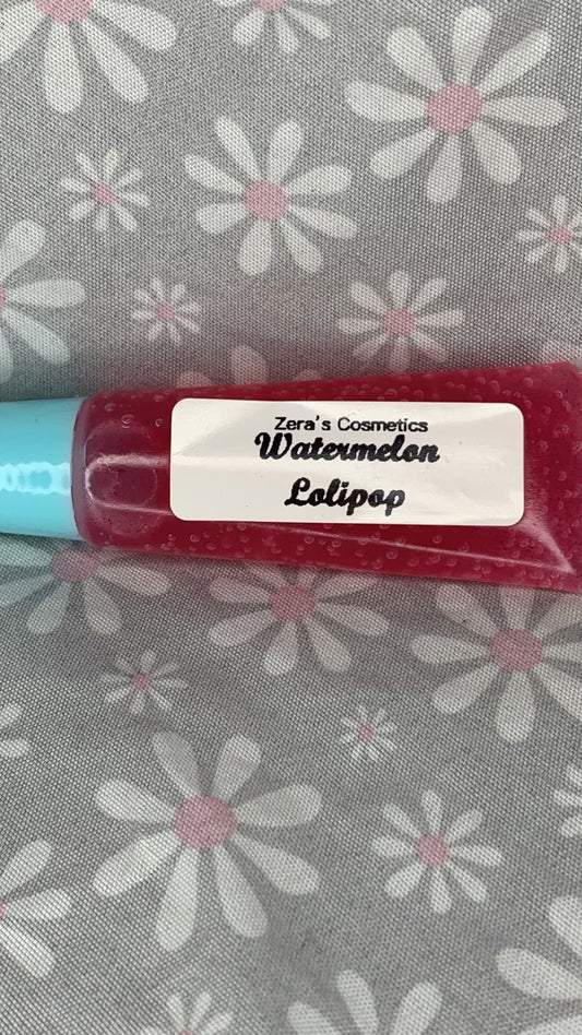 Watermelon lollipop lip gloss